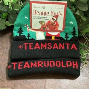 NWT Wembley Christmas beanies 2-pack